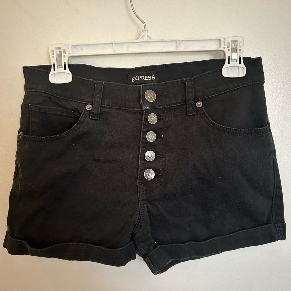 Express Women's Dark Denim Jean Shorts